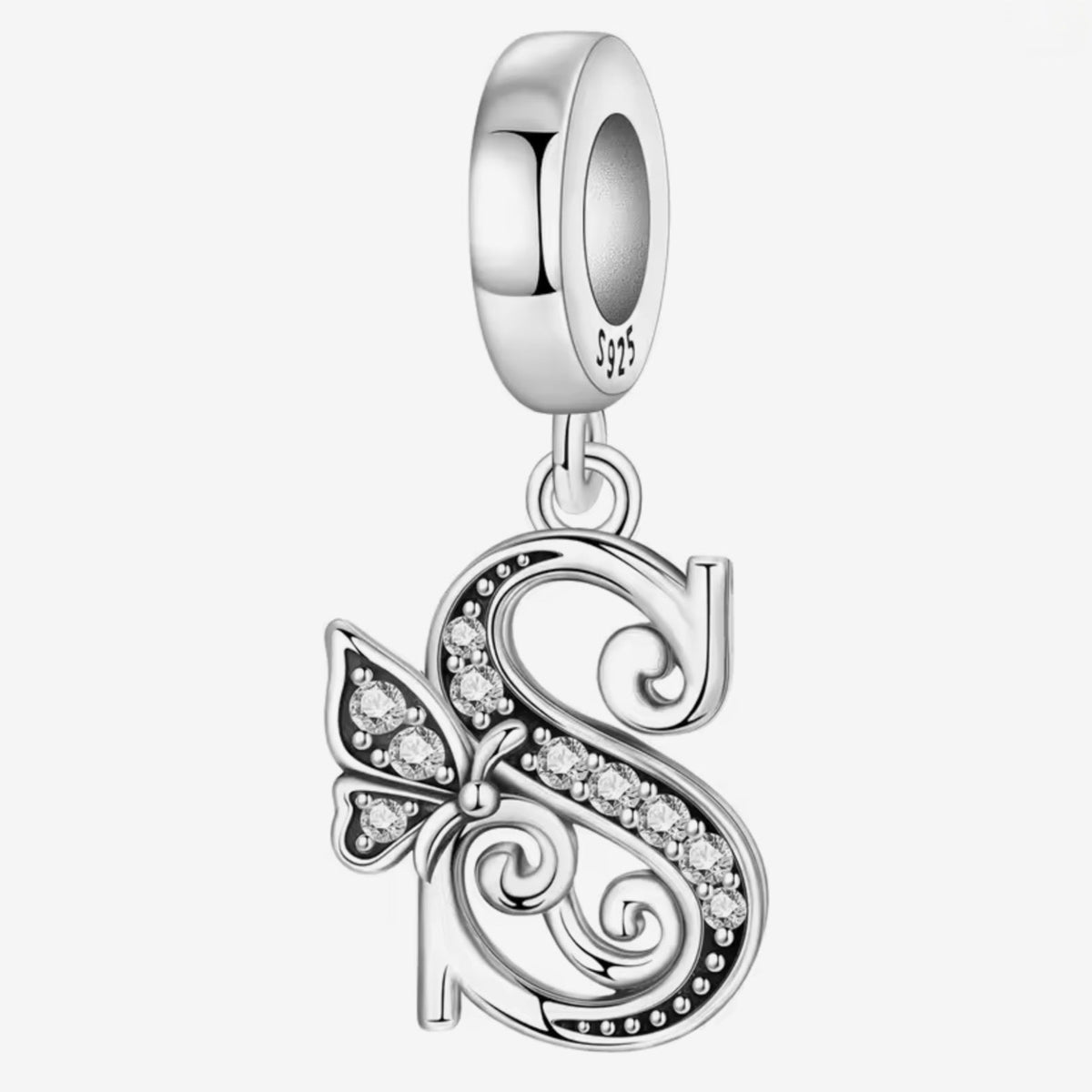 Sparkling Butterfly A - Z Letter Charm - Sparks Charms