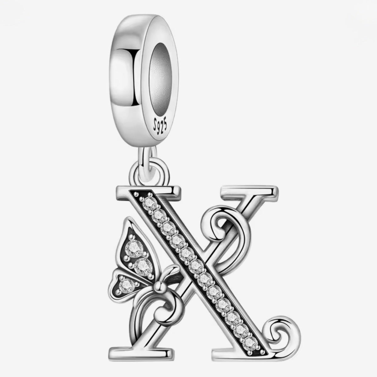 Sparkling Butterfly A - Z Letter Charm - Sparks Charms