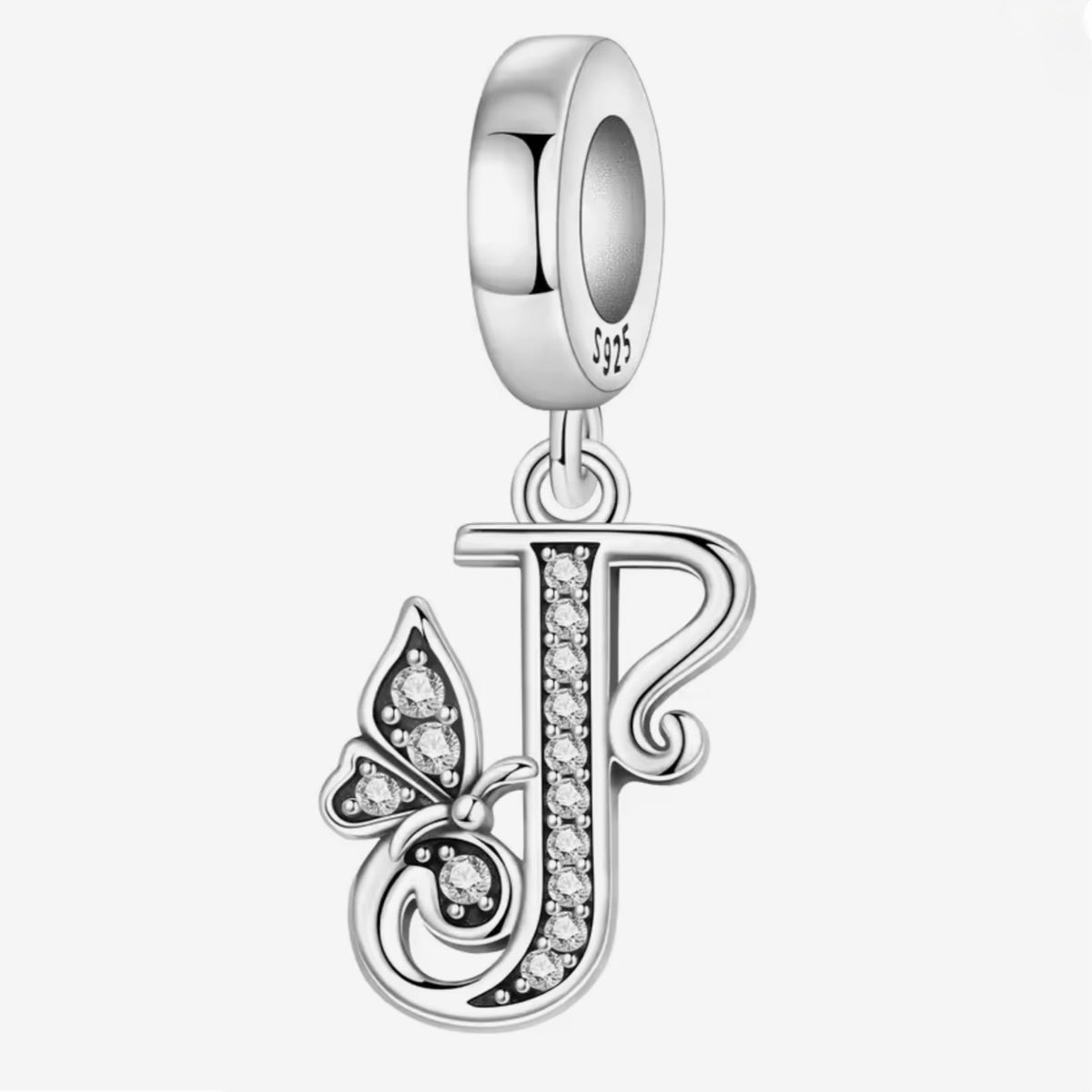 Sparkling Butterfly A - Z Letter Charm - Sparks Charms