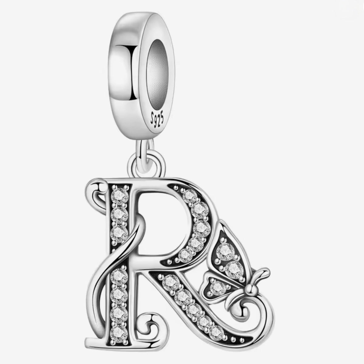 Sparkling Butterfly A - Z Letter Charm - Sparks Charms