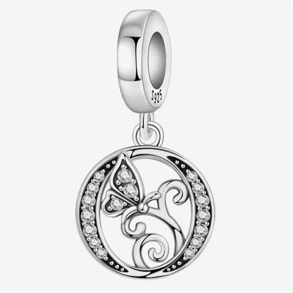 Sparkling Butterfly A - Z Letter Charm - Sparks Charms
