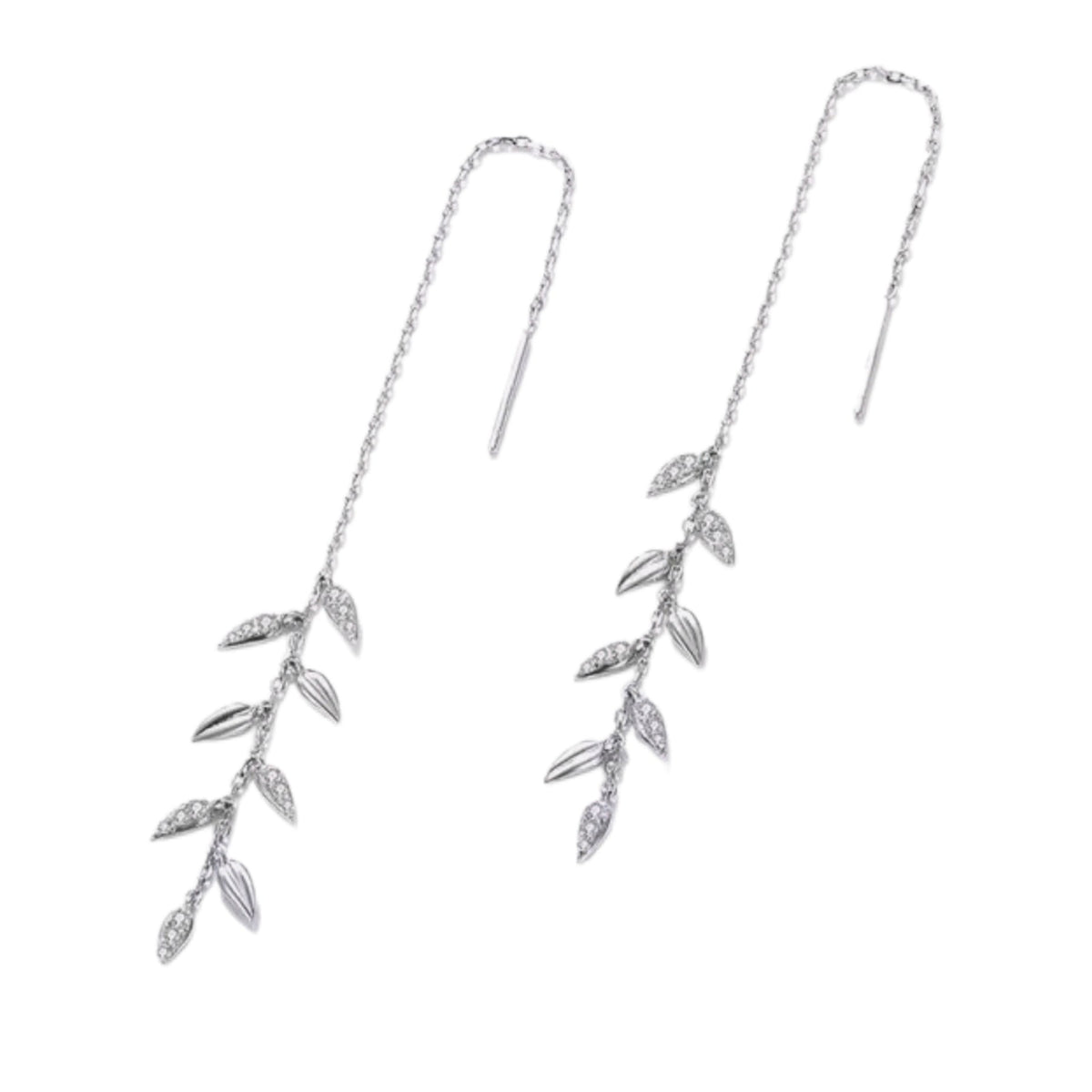 Sparkling Drop Thread Earrings - Sparks Charms