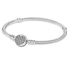Sparkling Heart Barrel Charm Bracelet - Sparks Charms