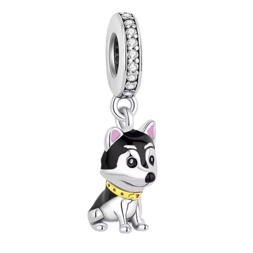 Sparkling Husky Charm - Sparks Charms