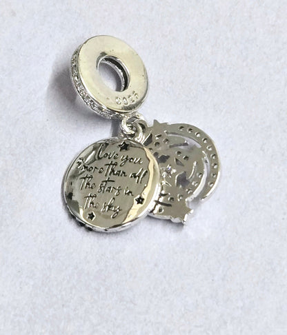 Sparkling 'I love you more than all the stars' Charm - Sparks Charms