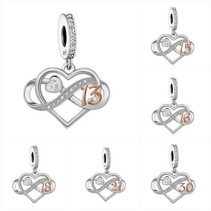 Sparkling Infinity Loop Anniversary Birthday Charm - Sparks Charms