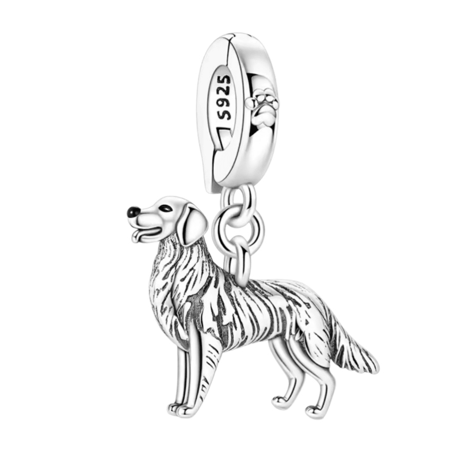 Standing Golden Retriever Clip-on Charm - Sparks Charms