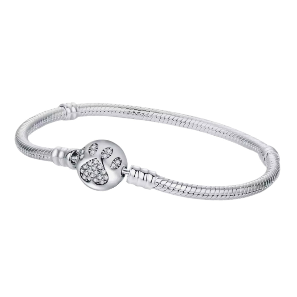 Stay Paw-sitive Pet Paw Print Charm Bracelet - Sparks Charms