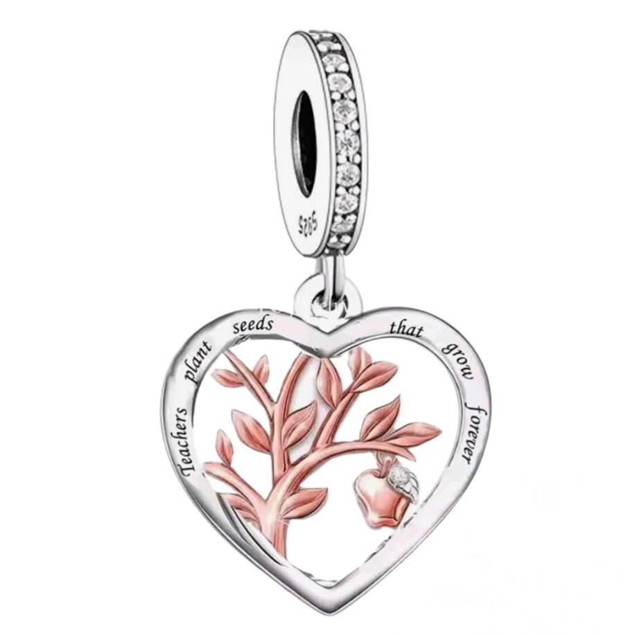 'Teachers plant seeds that grow forever' Teacher Charm - Sparks Charms