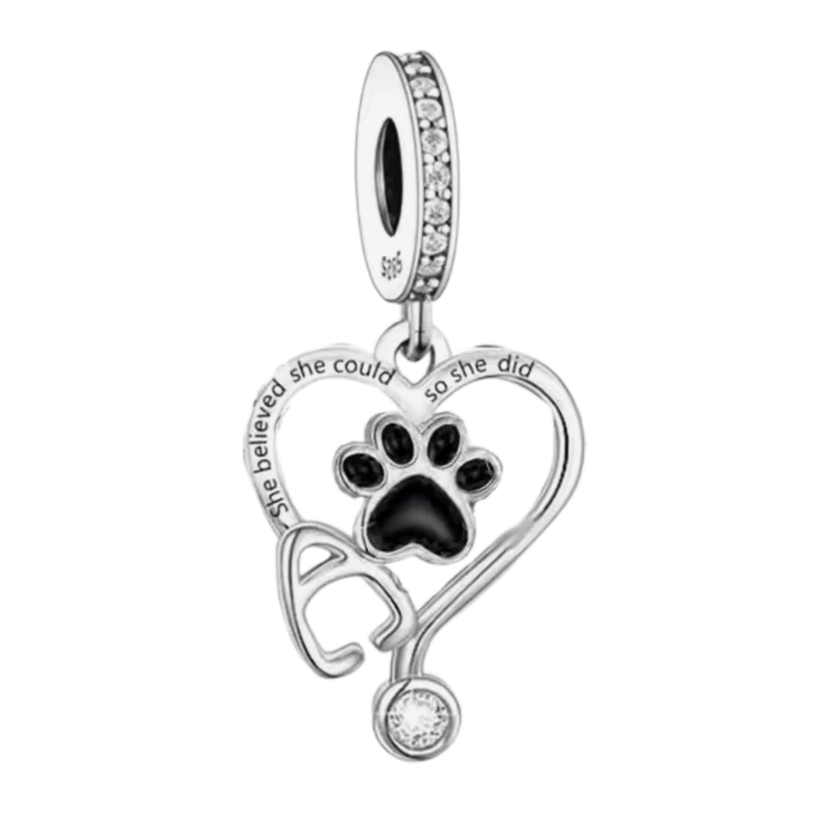 Veterinary 'She believed she could' Charm - Sparks Charms