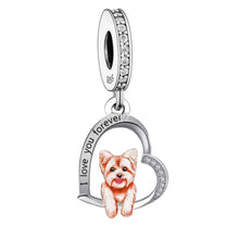 Yorkshire Terrier 'I love you forever' Charm - Sparks Charms